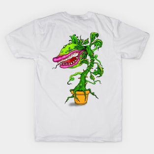 2 side Man Eating Plant T-Shirt